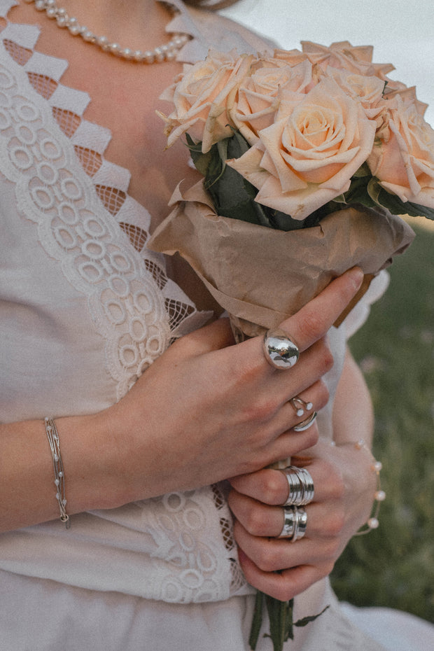 Handmade Sterling Silver Extra-Wide Band Ring