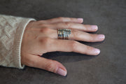 Handmade Sterling Silver Extra-Wide Band Ring